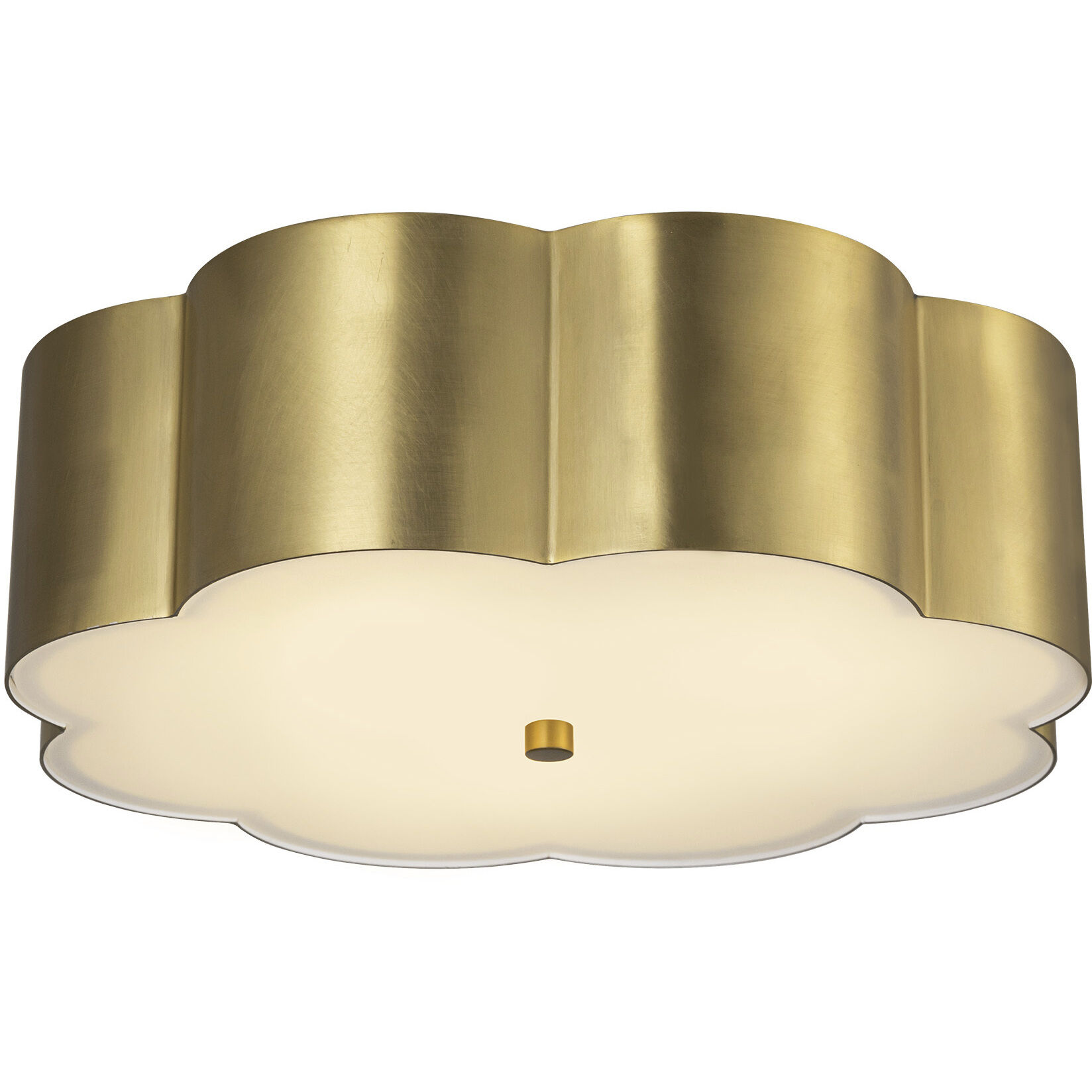Alora Mood Blossom 3 Light 14.13 inch Brushed Gold Flush Mount Ceiling Light