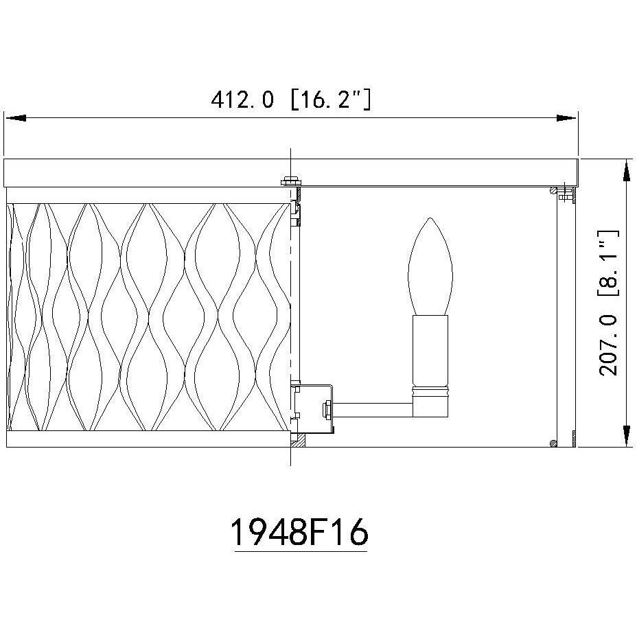 Harden 4 Light 16.25 inch Matte Black Flush mount Ceiling Light