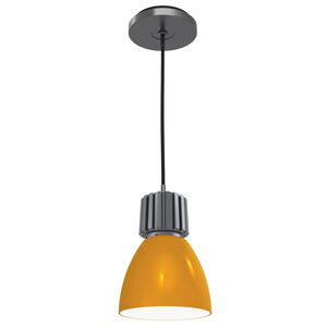 Architectural LED 5 inch Grey Powder Coated Pendant Ceiling Light in Architectural Amber
