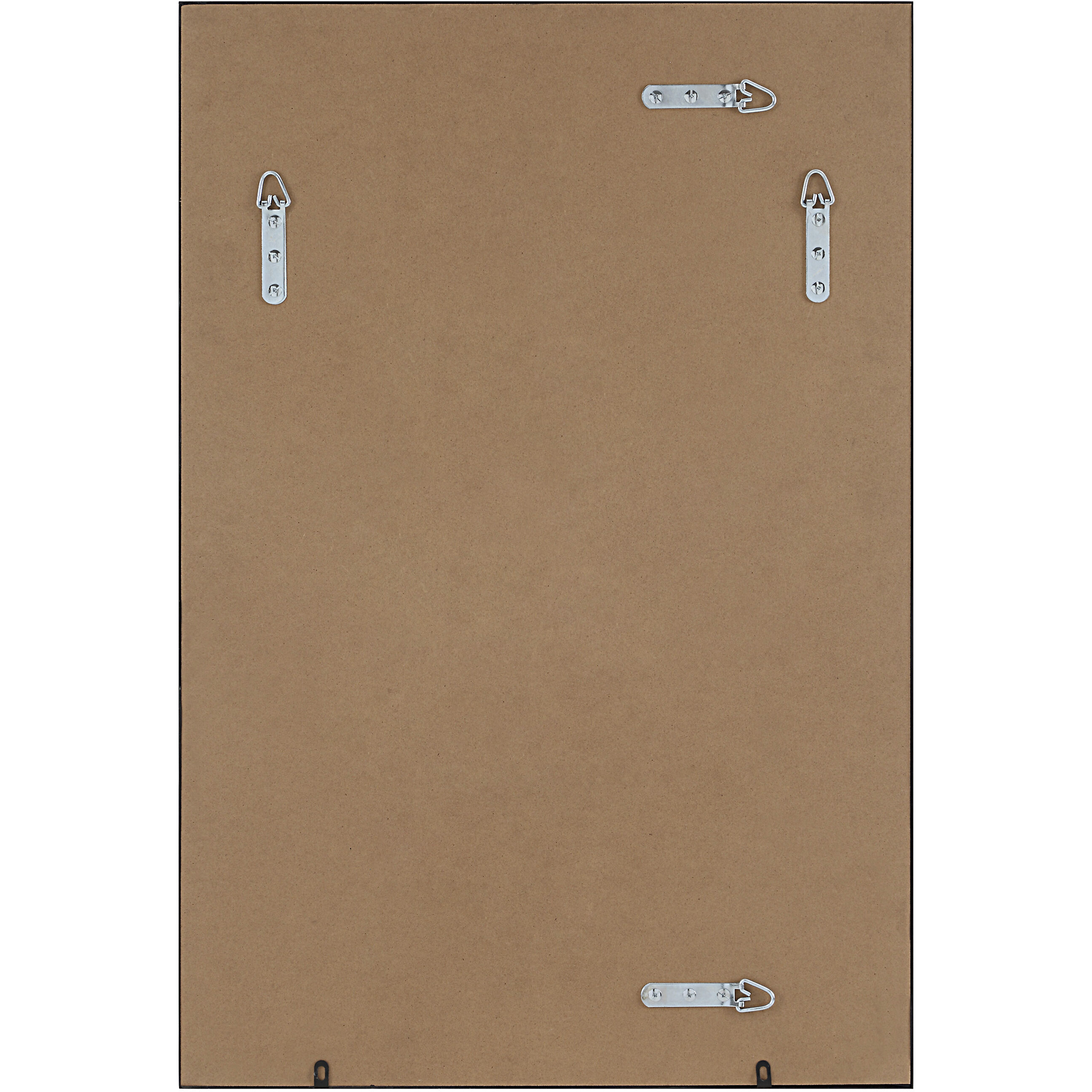 Gasel 30 X 20 inch Matte Black Wall Mirror