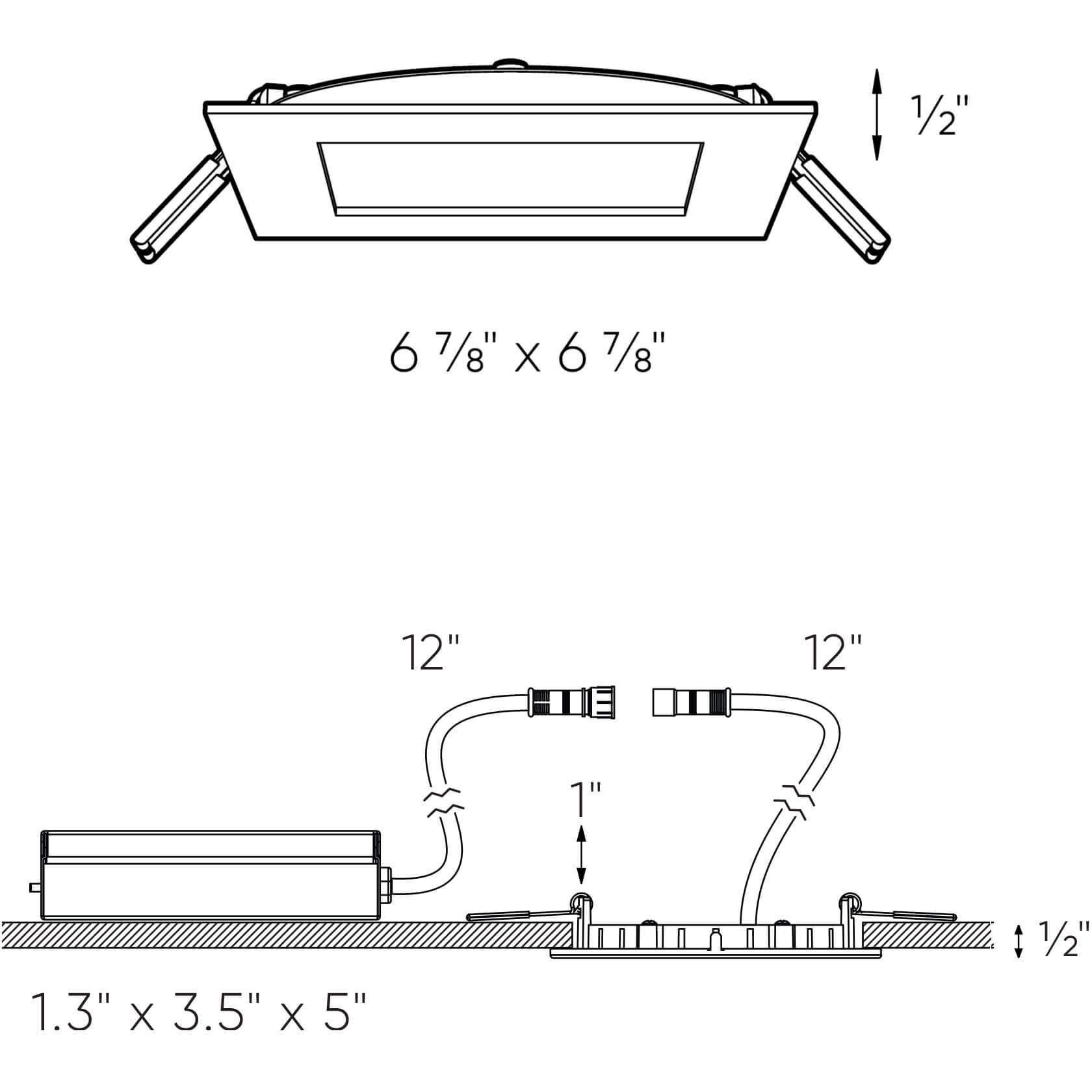 Mystique Multi Slim panel, Recessed