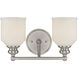 Melrose 2 Light 14.00 inch Bathroom Vanity Light