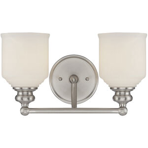 Melrose 2 Light 14.00 inch Bathroom Vanity Light