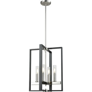 Blairmore 4 Light 15 inch Satin Nickel and Graphite Foyer Ceiling Light