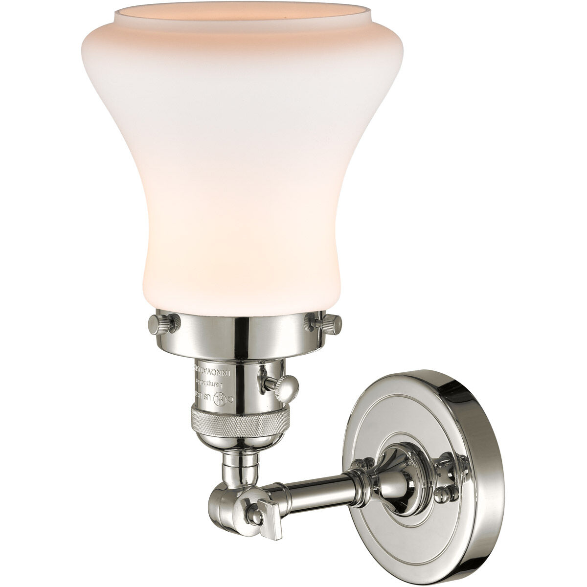 Franklin Restoration Bellmont LED 7 inch Polished Nickel Sconce Wall Light, Franklin Restoration