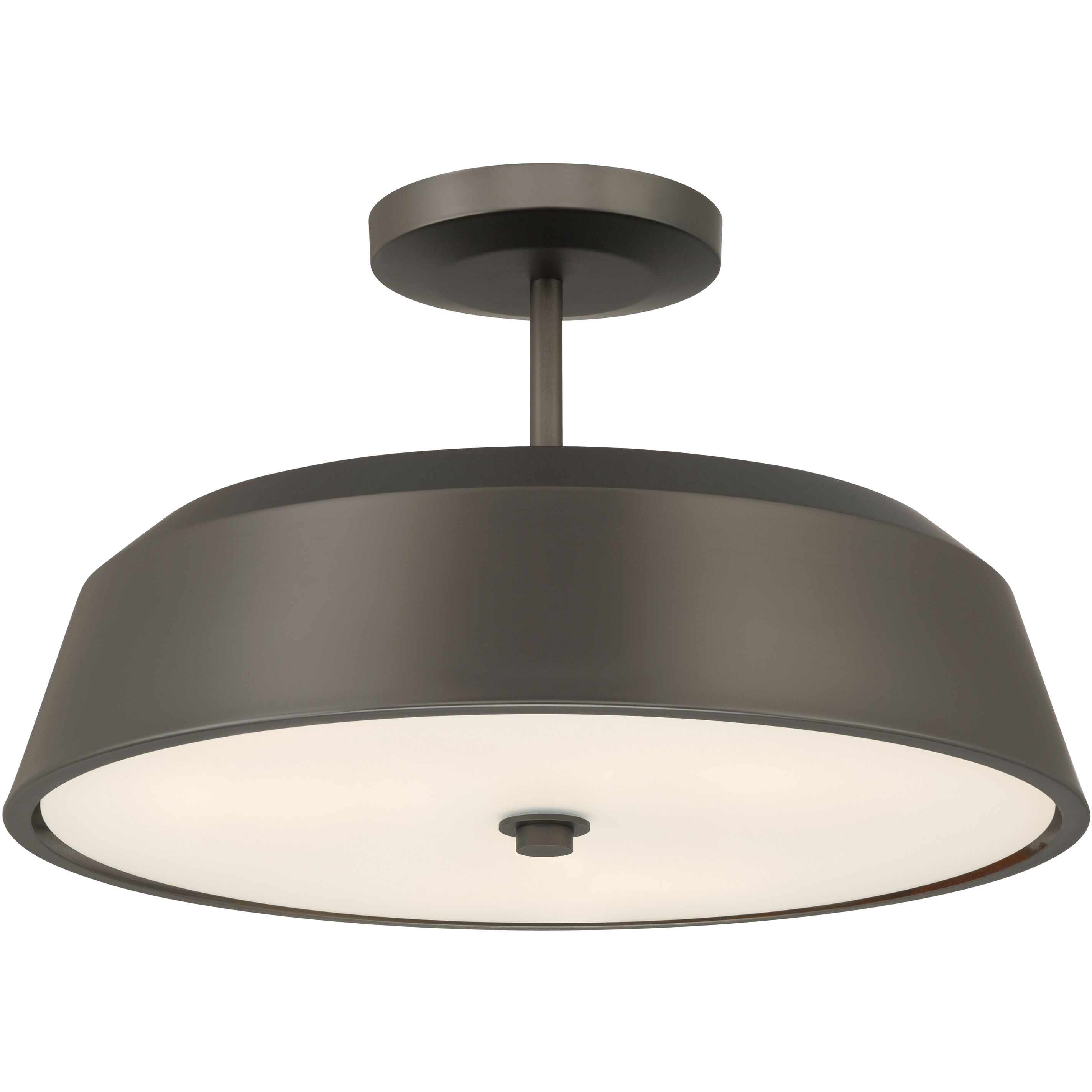 Trellwyn 3 Light 15 inch Plated Dark Bronze Semi-Flush Mount Ceiling Light