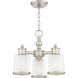 Middlebush 3 Light 16 inch Brushed Nickel Convertible Mini Chandelier/Ceiling Mount Ceiling Light