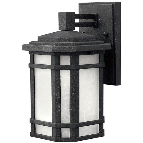 Cherry Creek LED 11 inch Vintage Black Outdoor Wall Mount Lantern, Small