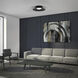 Miso LED 22 inch Black Flush Mount Ceiling Light in 3000K, dweLED
