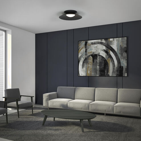 Miso LED 22 inch Black Flush Mount Ceiling Light in 3000K, dweLED