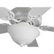 Builder 52 inch White with White/White Blades Ceiling Fan