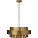 Orbit 4 Light 30 inch Antique Brass Chandelier Ceiling Light