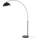 Luna Bella 92 inch 14 watt Black Nickel and Black Arc Floor Lamp Portable Light