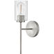 Leta 1 Light 7.5 inch Brushed Nickel Bath Light Wall Light
