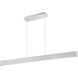 Volo LED 1.5 inch Brushed Aluminum Pendant Ceiling Light, dweLED