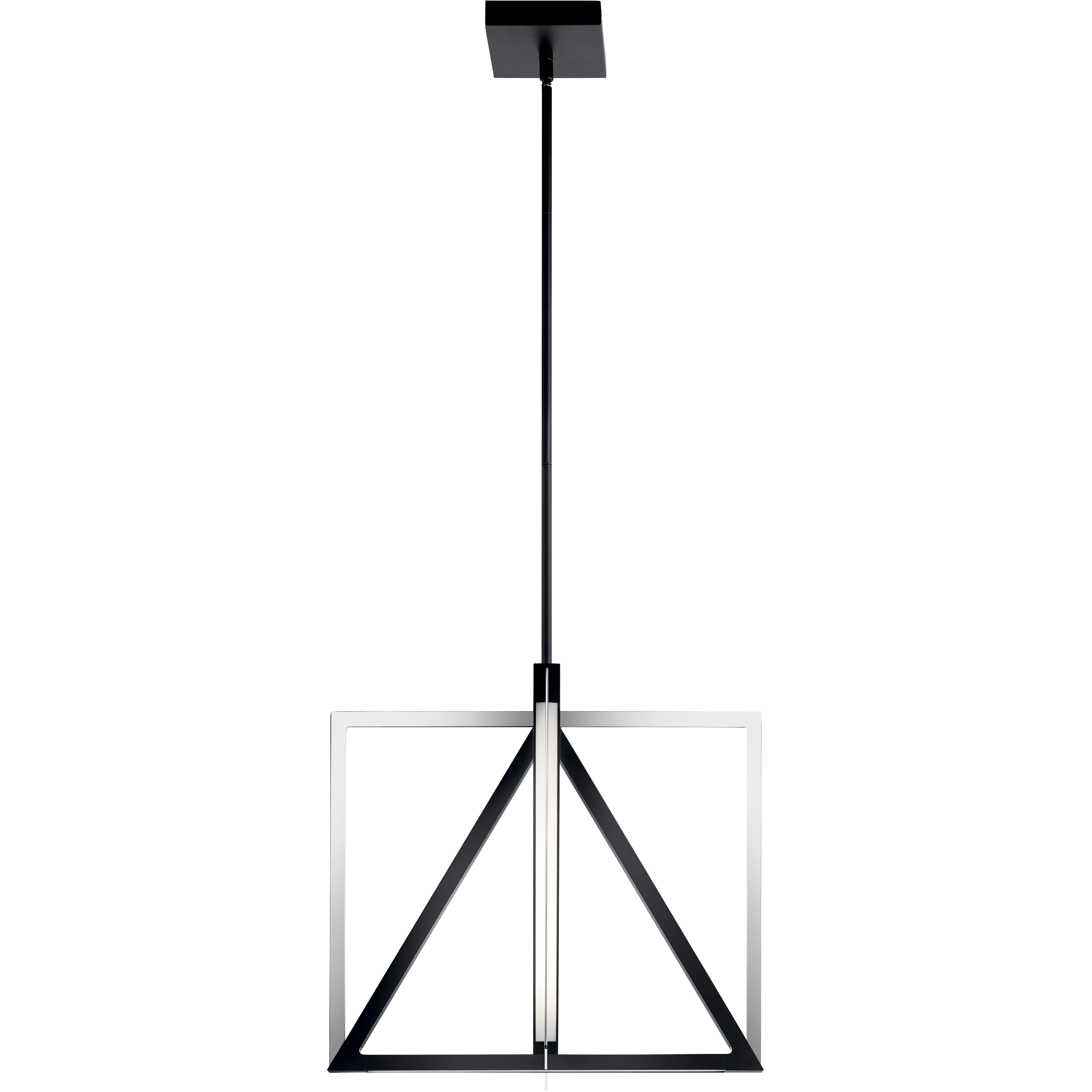 Axis LED 20.5 inch Matte Black Pendant Ceiling Light