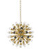 Anto 12 Light 19.69 inch Gold Chandelier Ceiling Light, Small