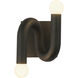 Alora Mood Sadie 2 Light 6 inch Matte Black Wall Sconce Wall Light