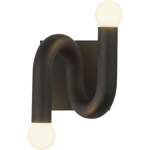 Alora Mood Sadie 2 Light 6 inch Matte Black Wall Sconce Wall Light