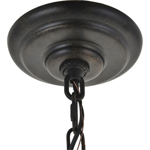 Octavia 4 Light 18 inch Brass and Dark Brown Pendant Ceiling Light