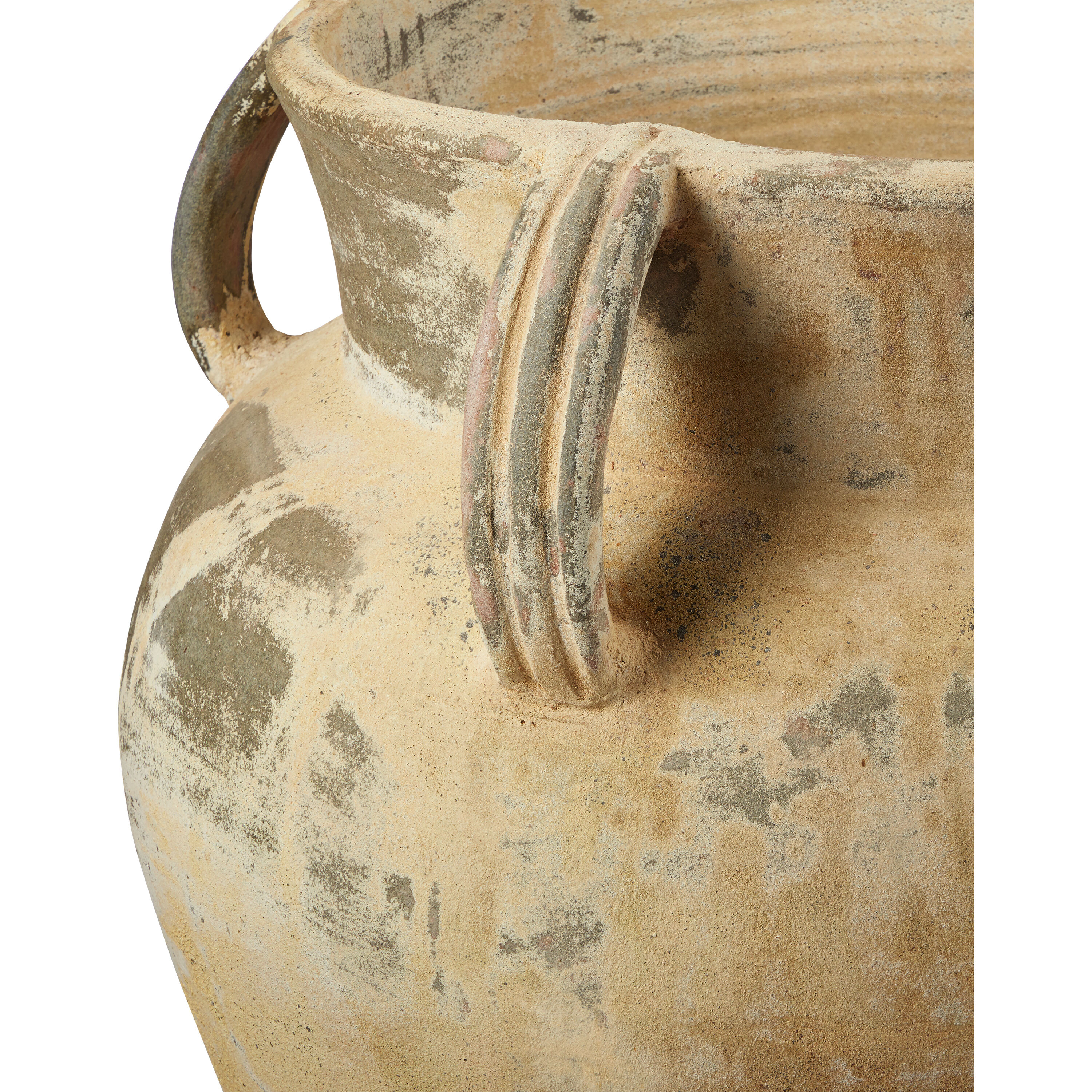 Agrigento Antique White Outdoor Planter