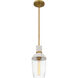 Springsteen 1 Light 6.25 inch Aged Brass Mini Pendant Ceiling Light