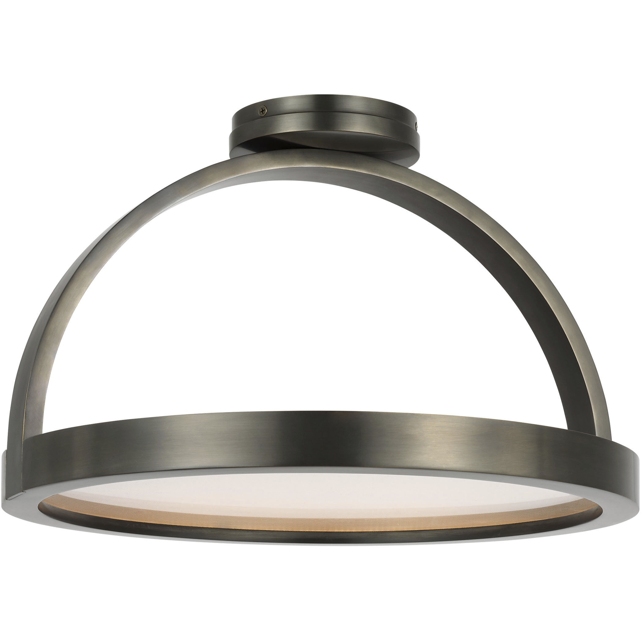 Kelly by Kelly Wearstler Cerne LED 16 inch Dark Bronze Semi Flush Mount Ceiling Light, Large