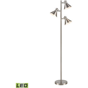 Loman 65 inch 7.00 watt Satin Nickel Floor Lamp Portable Light