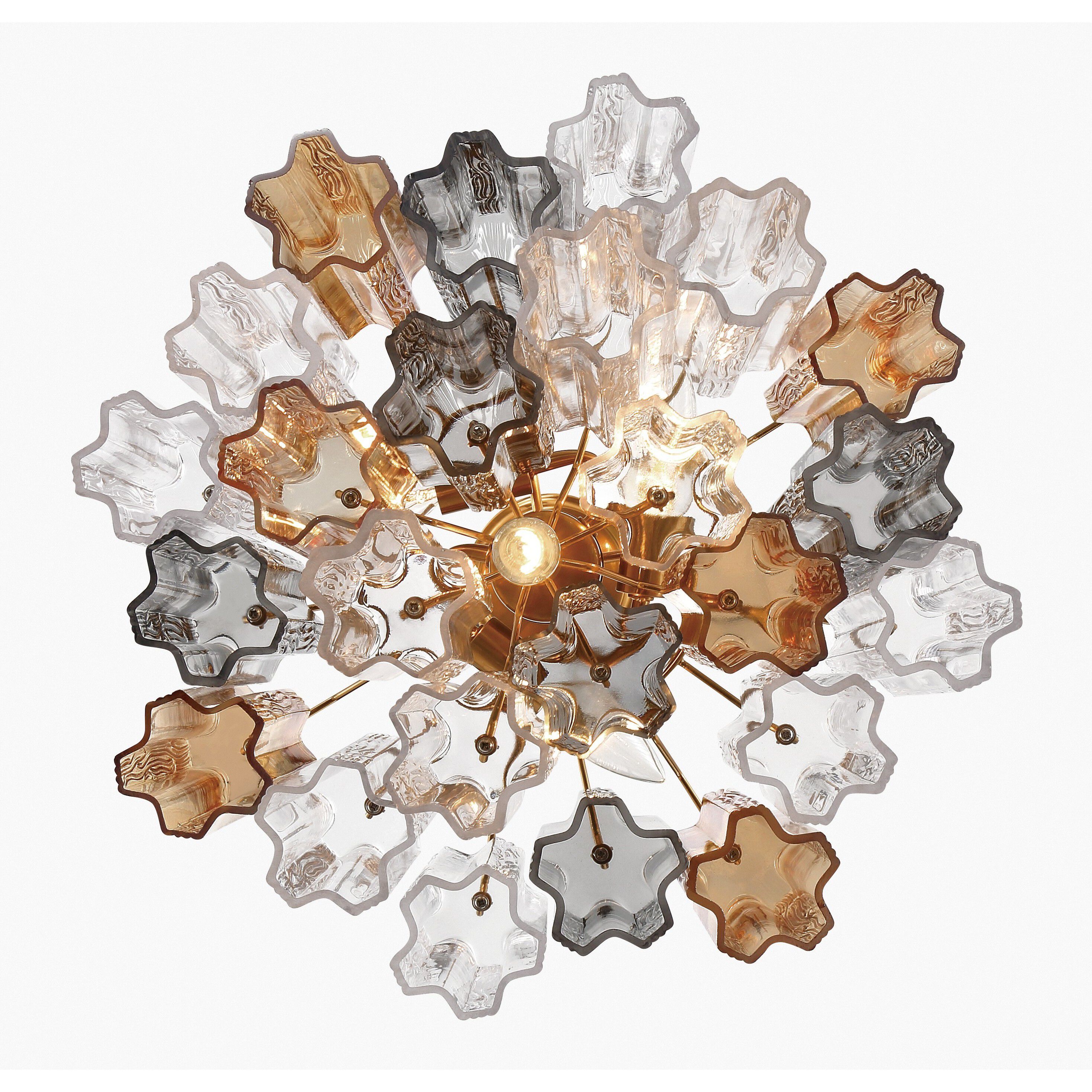 Addis 4 Light 17.75 inch Aged Brass Mini Chandelier Ceiling Light in Autumn