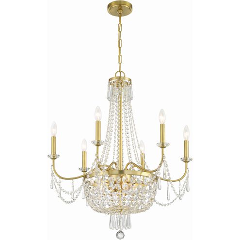 Haywood 9 Light 28 inch Aged Brass Chandelier Ceiling Light