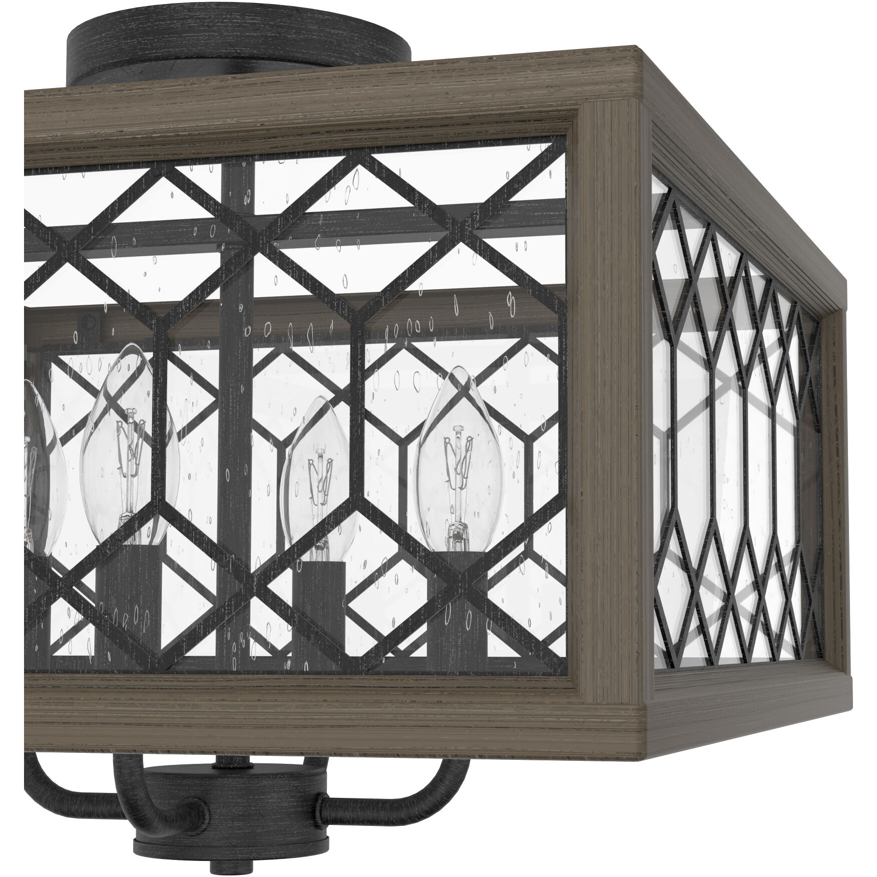【特価】 16 Light 4 Chevron 19377 Fan Hunter inch and Iron Rustic 地球儀