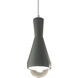 Radiance Collection LED 5 inch Reflecting Pool with Antique Brass Pendant Ceiling Light