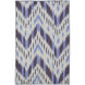 Front Porch 36 X 24 inch Violet, Khaki Rug