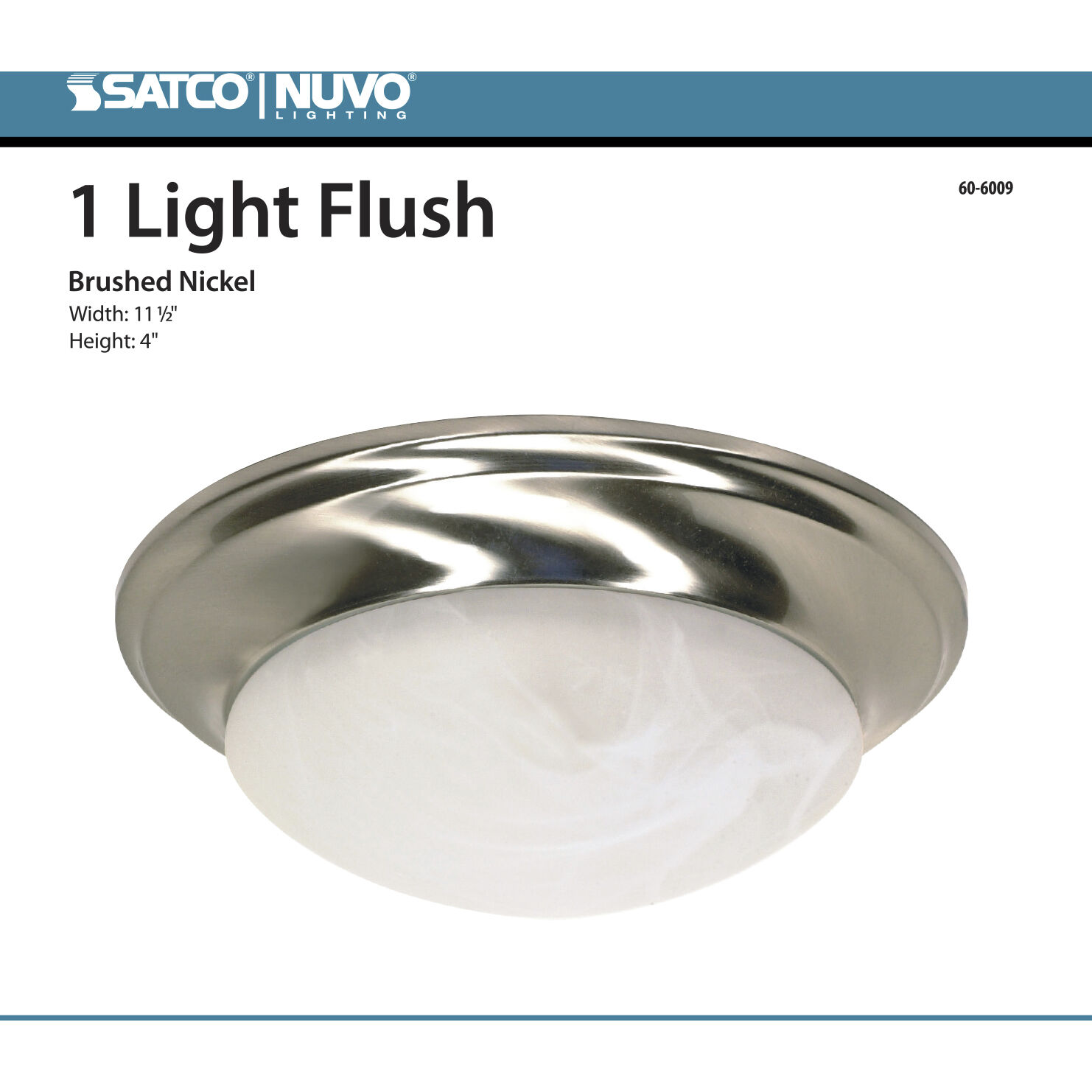 Brentwood 1 Light 12 inch Brushed Nickel Flush Mount Ceiling Light