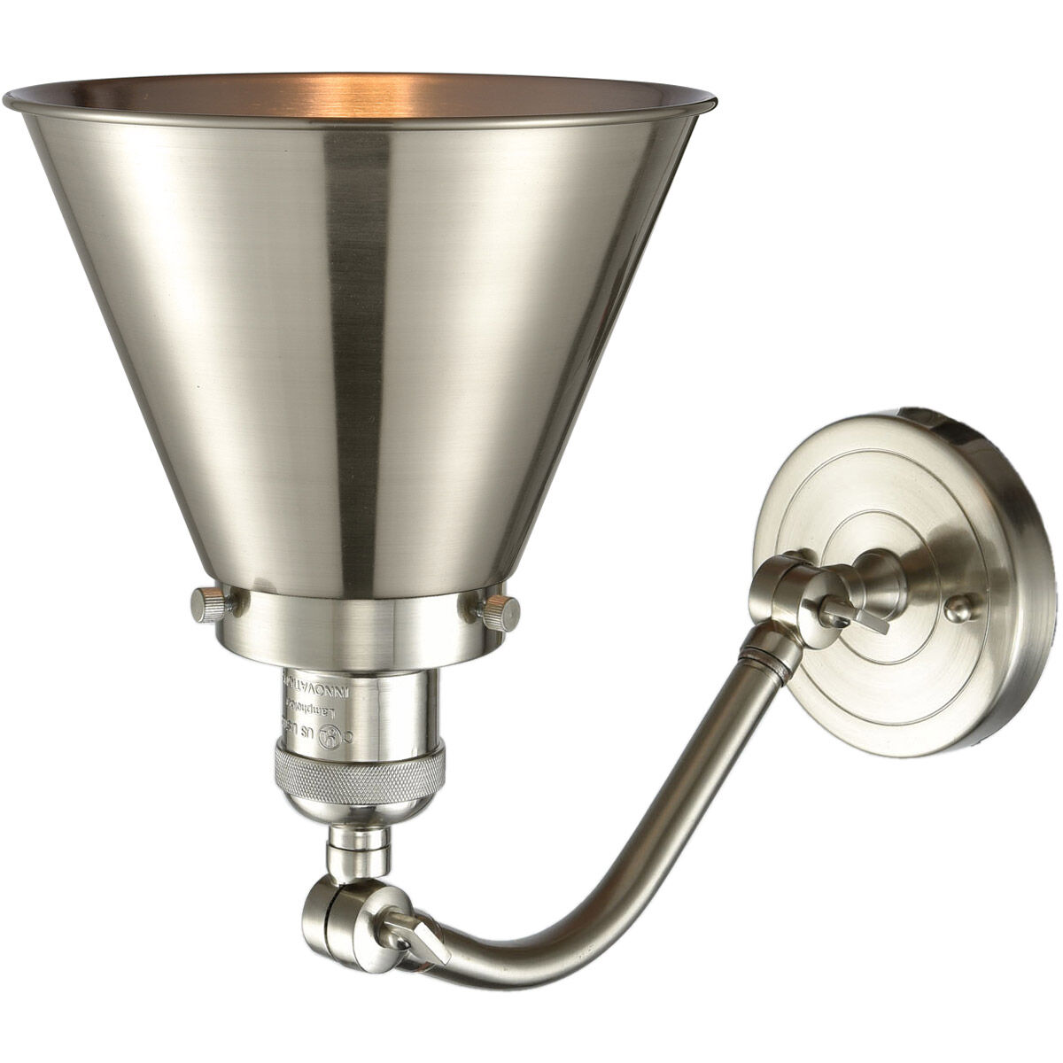 Franklin Restoration Appalachian 1 Light 8 inch Brushed Satin Nickel Sconce Wall Light, Franklin Restoration