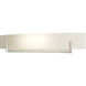Axis 2 Light 28 inch Sterling Sconce Wall Light in Opal, Large
