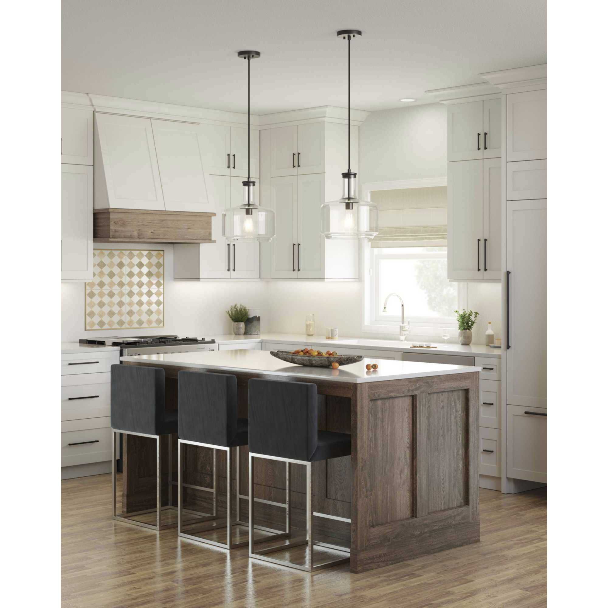 Latrobe 1 Light Matte Black Pendant Ceiling Light