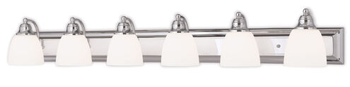 Springfield 6 Light 48 inch Polished Chrome Bath Vanity Wall Light