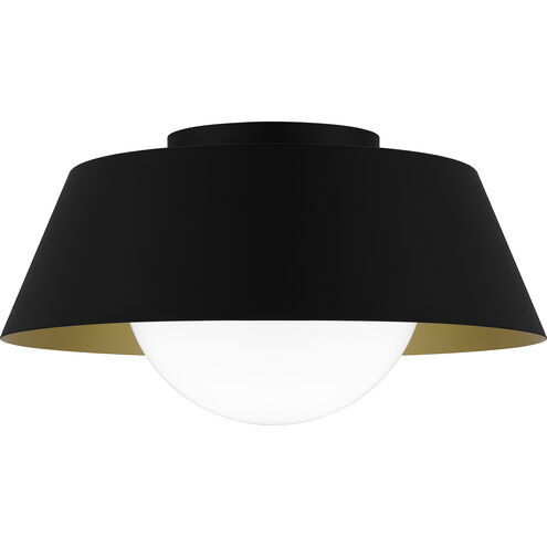 Damascus 1 Light 16 inch Matte Black Flush Mount Ceiling Light