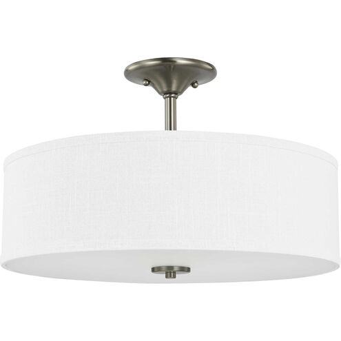 Inspire 3 Light 18 inch Brushed Nickel Semi-Flush Mount Ceiling Light
