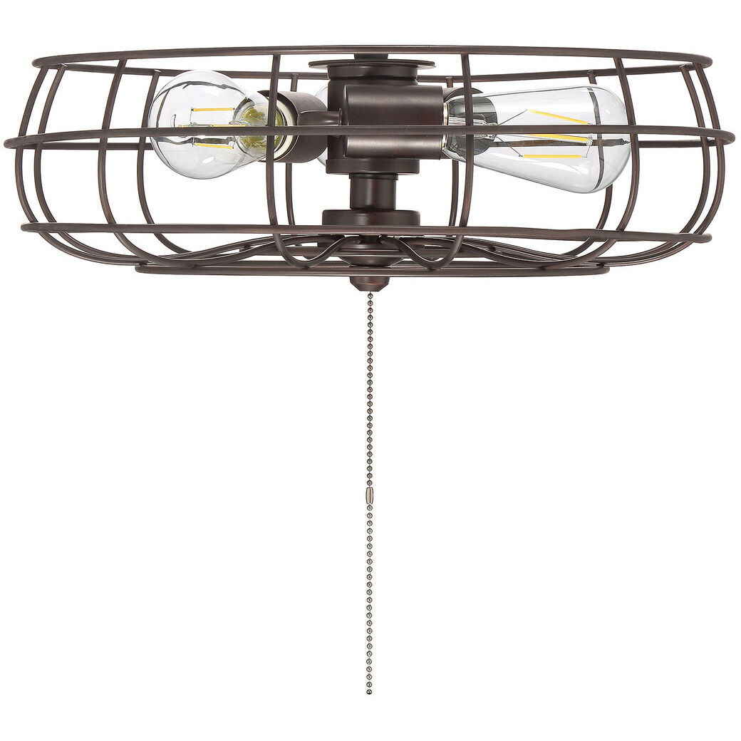 Contemporary LED Oil Rubbed Bronze Ceiling Fan Light Kit