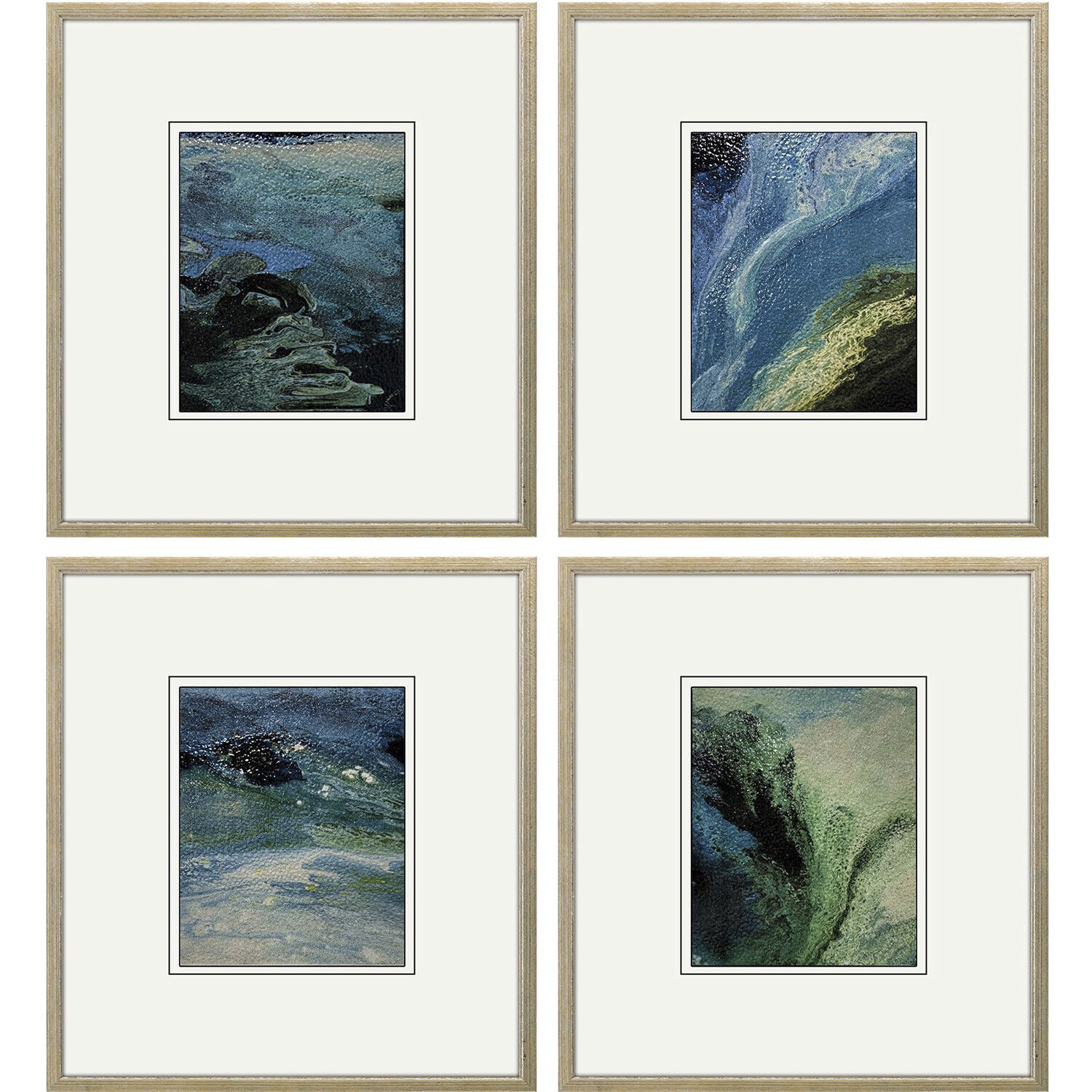 Color Candy Blue and Black and Green Framed Art, The Studio