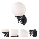 Havana 1 Light 17 inch Matte Black Exterior Wall Mount in White