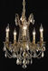 Rosalia 5 Light 18 inch French Gold Dining Chandelier Ceiling Light in Golden Teak, Royal Cut