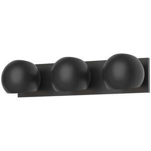 Alora Mood Willow 3 Light 22.63 inch Matte Black Bath Vanity Light Wall Light