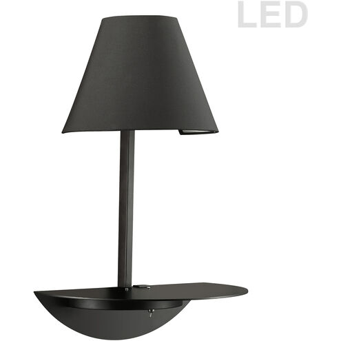 Contemporary 2 Light 13.75 inch Black Decorative Wall Light