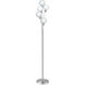 Transitional 70.5 inch 25.00 watt Satin Chrome Decorative Floor Lamp Portable Light