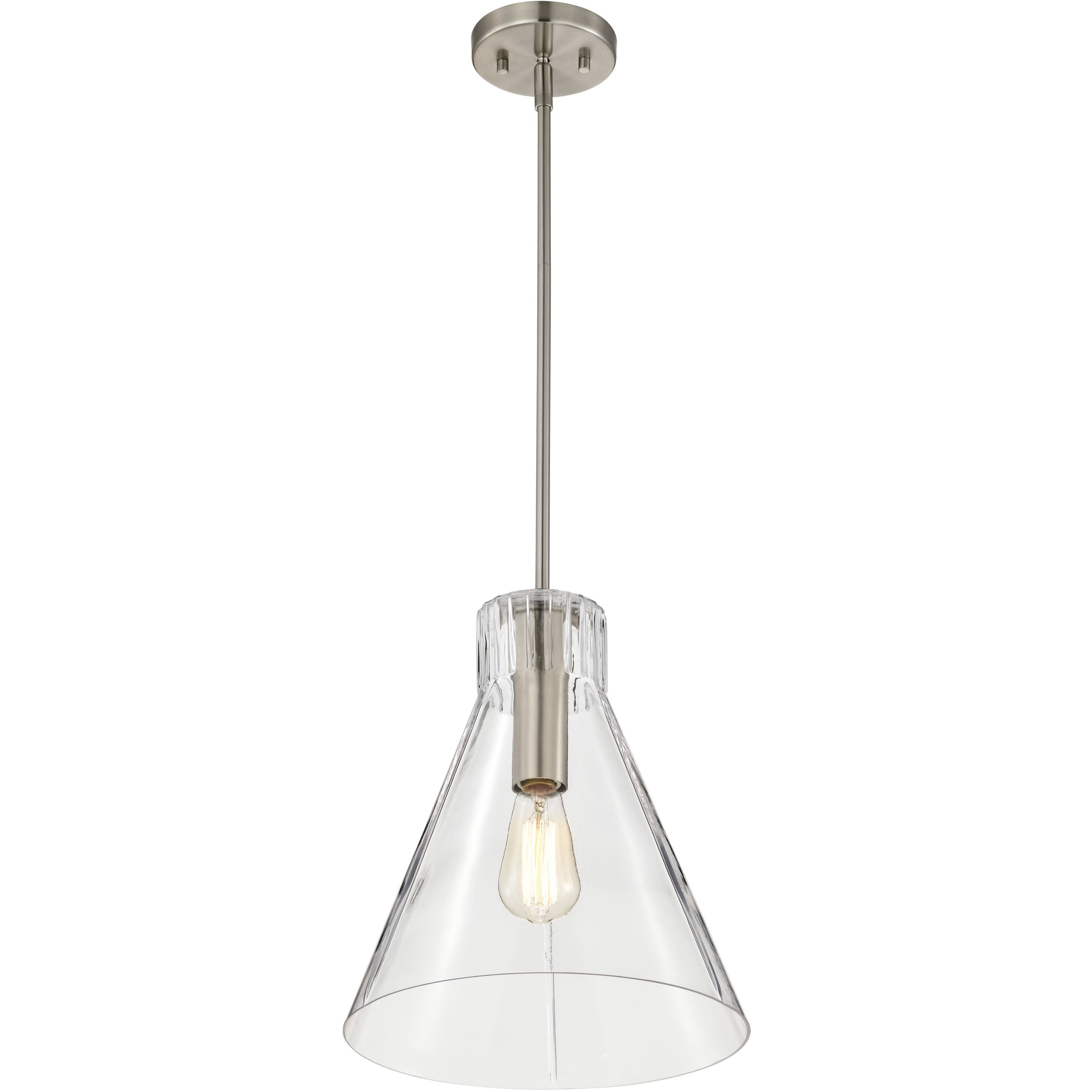 Gianna 12 inch Brushed Nickel Pendant Ceiling Light