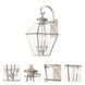 Westover 3 Light 23.25 inch Brushed Nickel Outdoor Wall Lantern