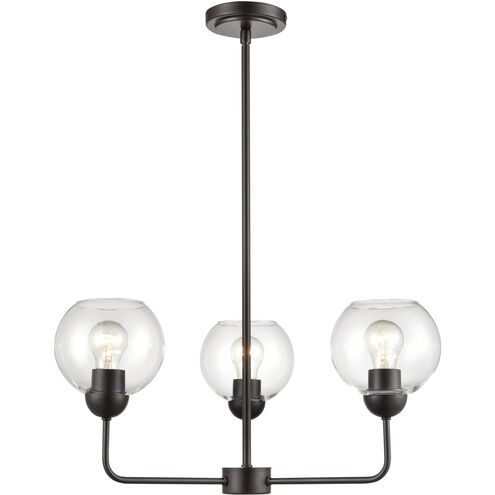 Boman 3 Light 23 inch Oil Rubbed Bronze Chandelier Ceiling Light